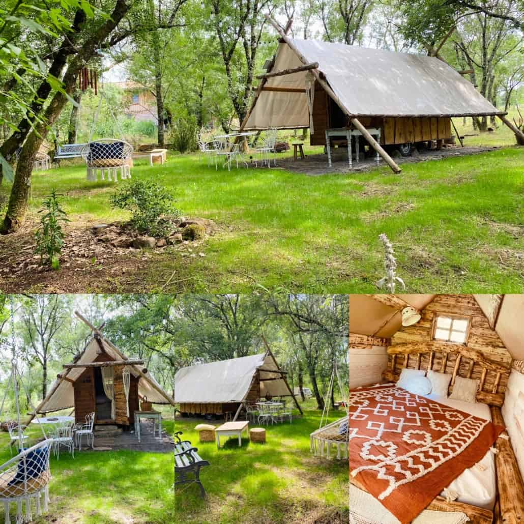 Cabane de Gazel en bois Ardèche