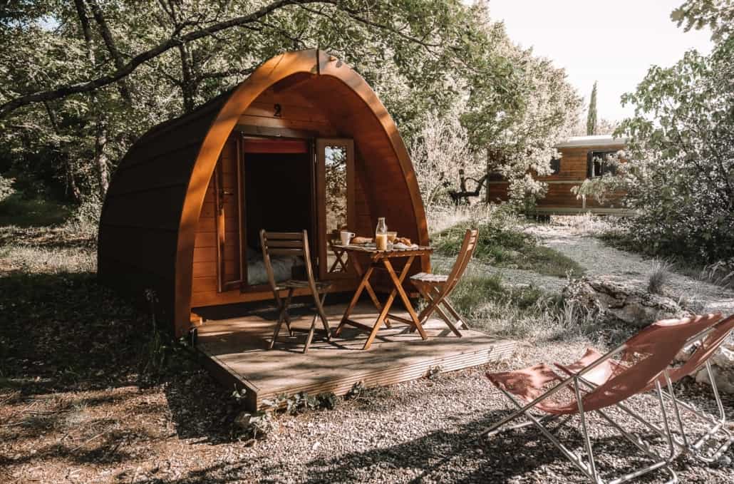 Les Pods en bois Les Roulottes et Cabanes de Saint Cerice