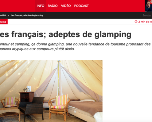 Rtl.fr article Glamping