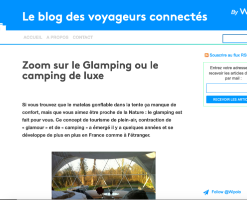 Wipolo article glamping