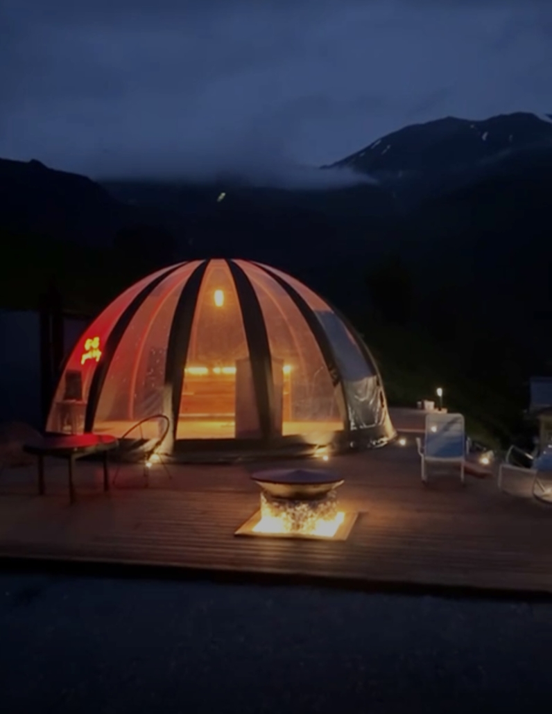 Bulle insolite de nuit