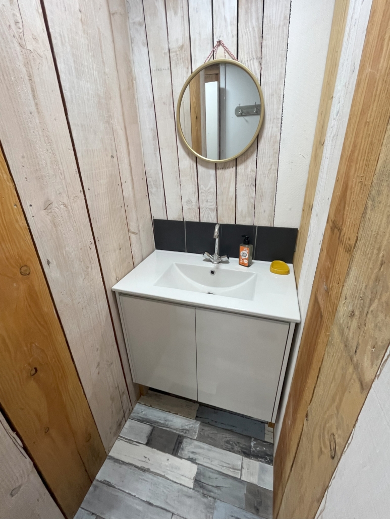 Salle de bain de la cabane