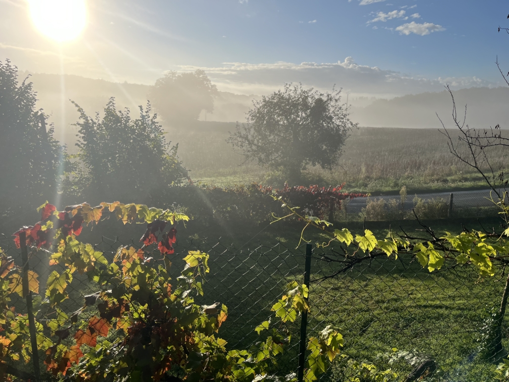 Lever du soleil paysage campagnard