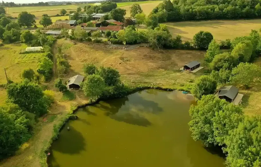 Vue drone de la Flocellière Vendée