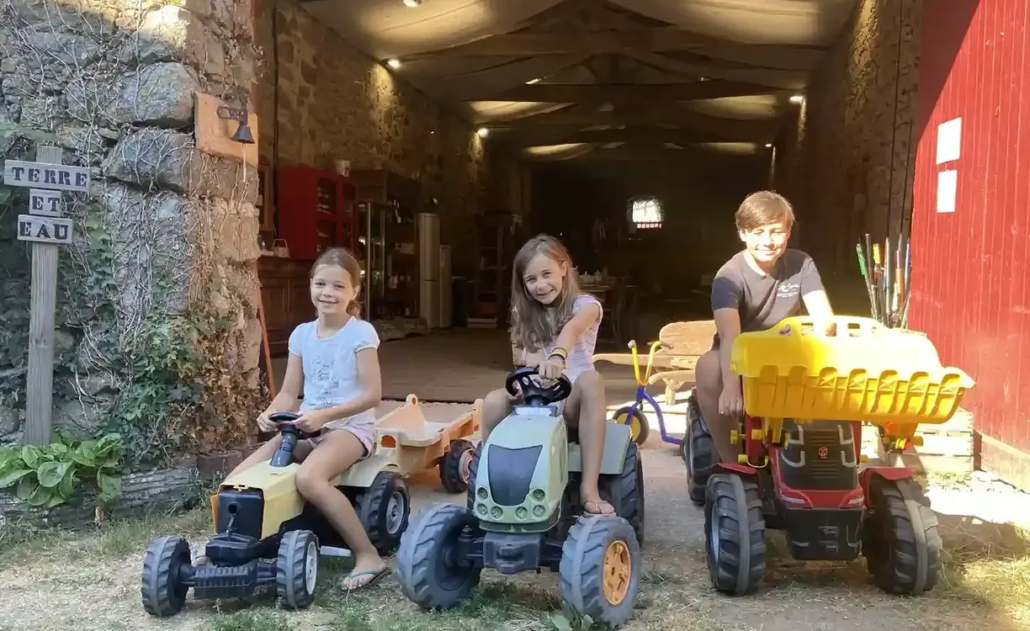 Enfants et tracteurs La Flocéllière