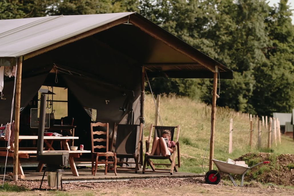 Extérieur ecolodge Un lit au pré Ferme de Penquelen