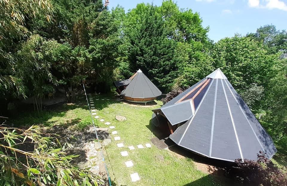Tipis bois vue aérienne